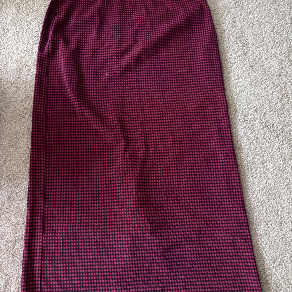 Christopher & Banks Deep Red Maxi Skirt